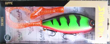 Strike pro ,Guppie 13cm ,s,Custom, Firetiger m.Silberschuppe